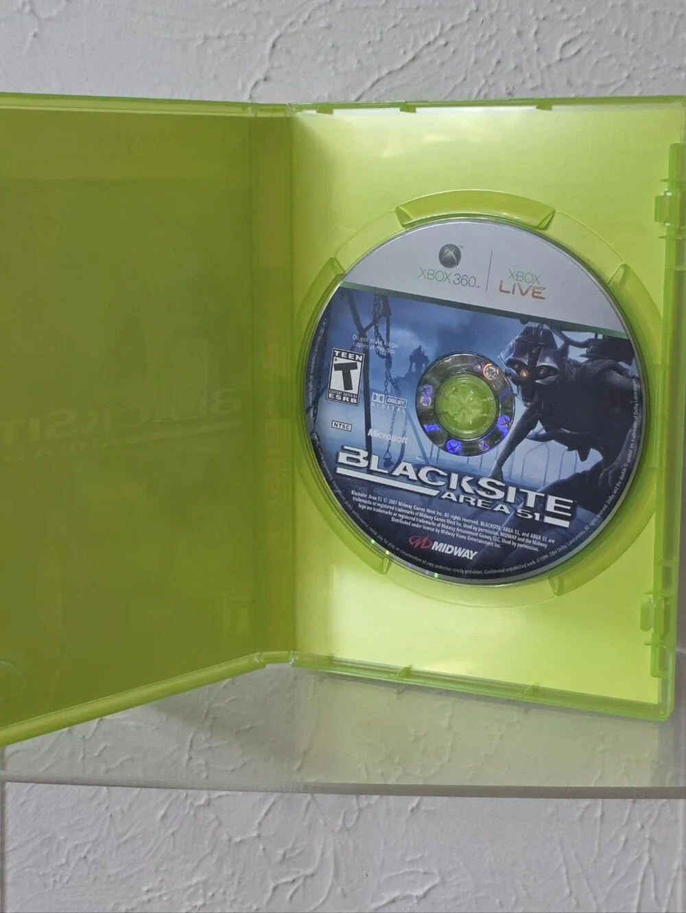 BlackSite: Area 51 (Microsoft Xbox 360, 2007) CIB Complete With Manu Video Game
